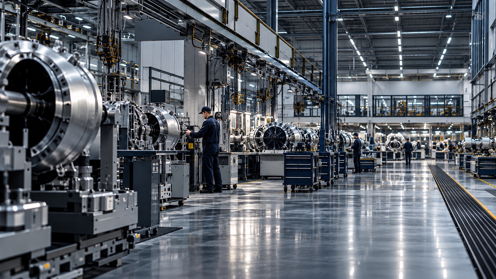 Modern industrial production facility
